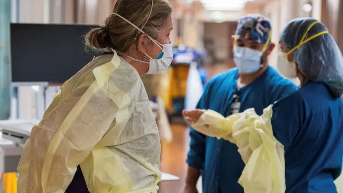 Totally exhausted&#39;: latest Covid wave pushes US nurses to brink | Financial  Times